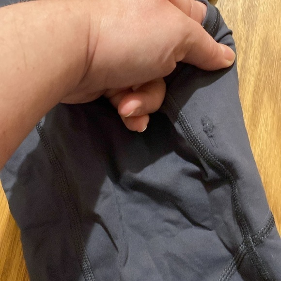 Lululemon Speed Tight *Luxtreme Grey / Grey Striped / Orange Leggings  (Size 2) - Picture 10 of 12